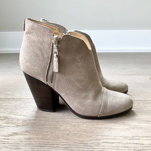 Rag & Bone Margot Booties Grey Suede